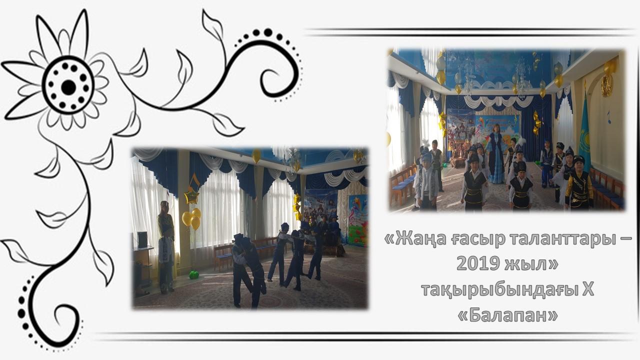 «Жаңа ғасыр таланттары– 2019 жыл» тақырыбындағы Х «Балапан»