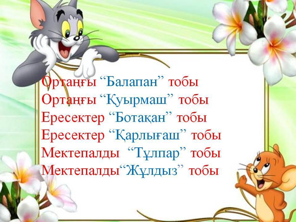 2019-2020 оқу жылының топтар құрылымы