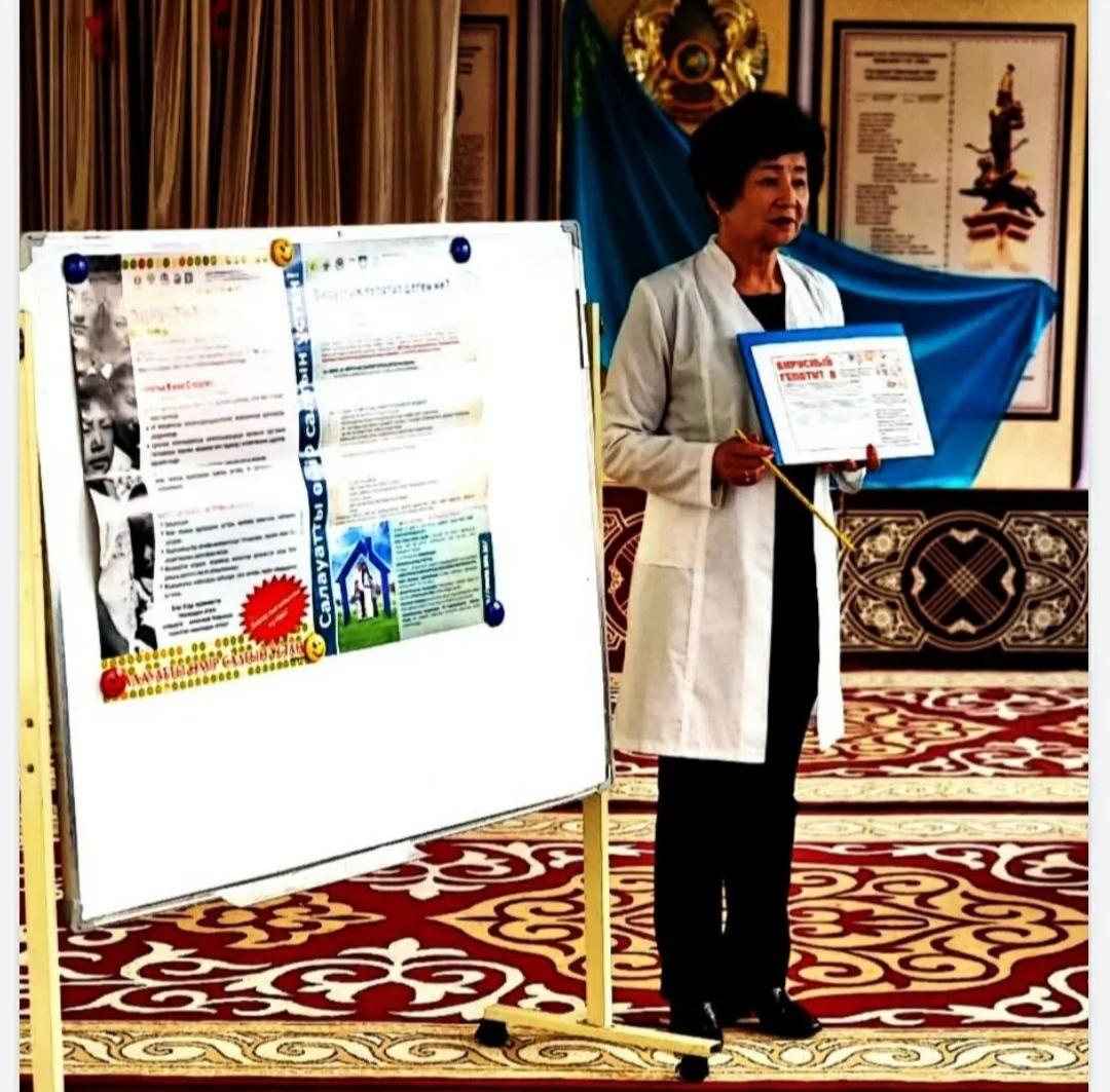 Балабақша ұжымына,балаларға "А және В вирустық гепатитке "толық мәлімет берілді.Семинар жүргізген медбике ;Оразбайева А.К